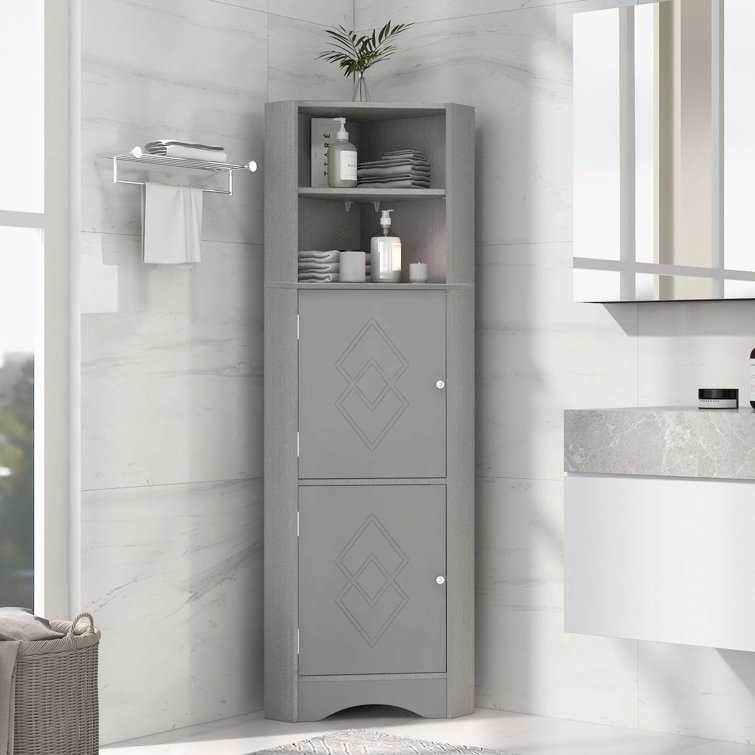 Latitude Run Armoire De Salle De Bain Autoportante Wayfair Canada